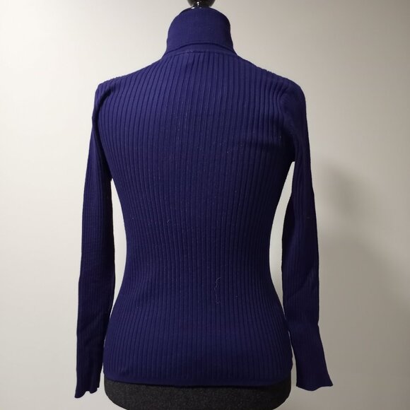 LANE BRYANT PURPLE POLO NECK LONG SLEEVE STRETCH WOMEN US 14|16 - Picture 8 of 9